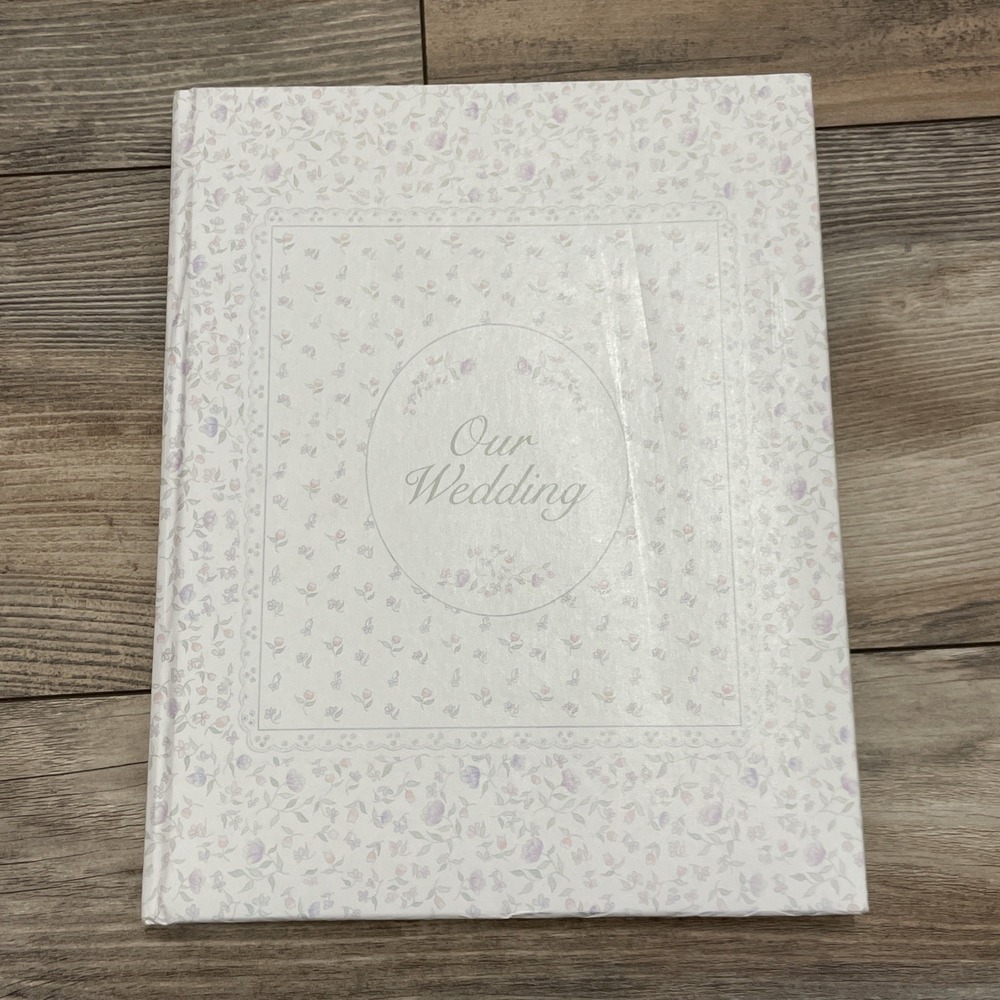 Vintage Wedding Memory Book Album C.R. Gibson 1984 Bridal Keepsake